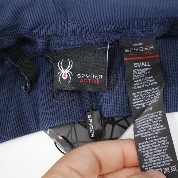 NWT Spyder pants mens small L30 Active Quick Dry Joggers Stretch blue pockets - Picture 7 of 14
